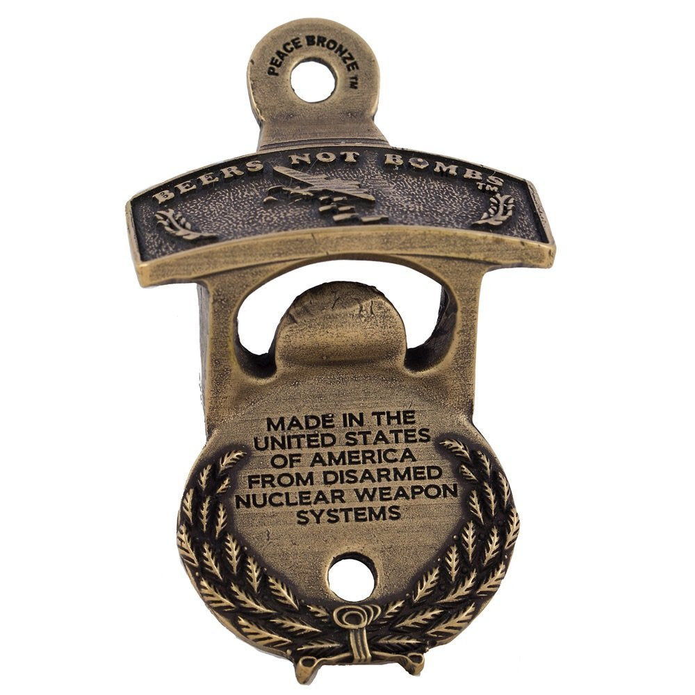 Beers Not Bombs "The Wall Mount" Bottle Opener