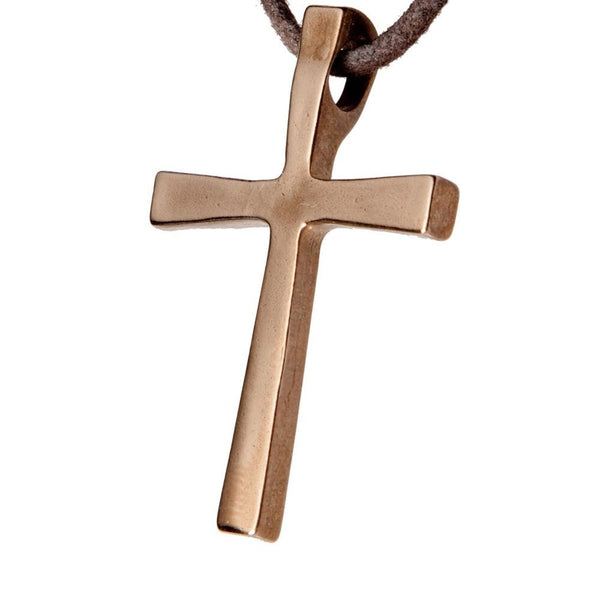 Bronze cross hotsell necklace