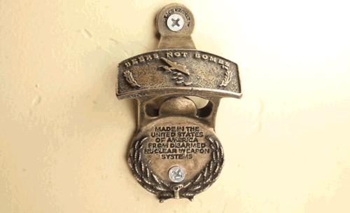 Beers Not Bombs "The Wall Mount" Bottle Opener