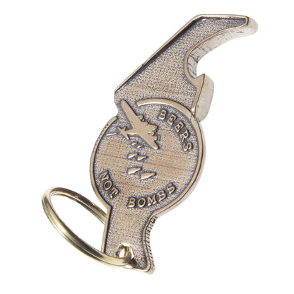 Beers Not Bombs "The Raptor" Bottle Opener Key Chain