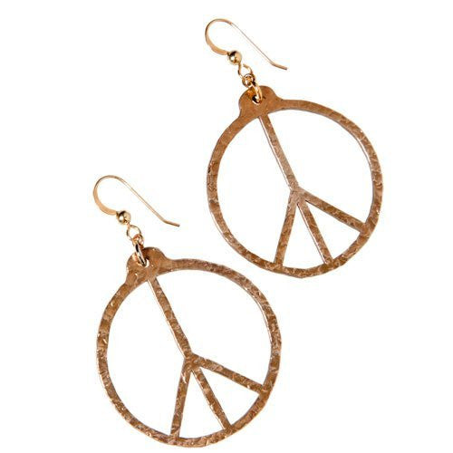 Earrings: Peace Symbol