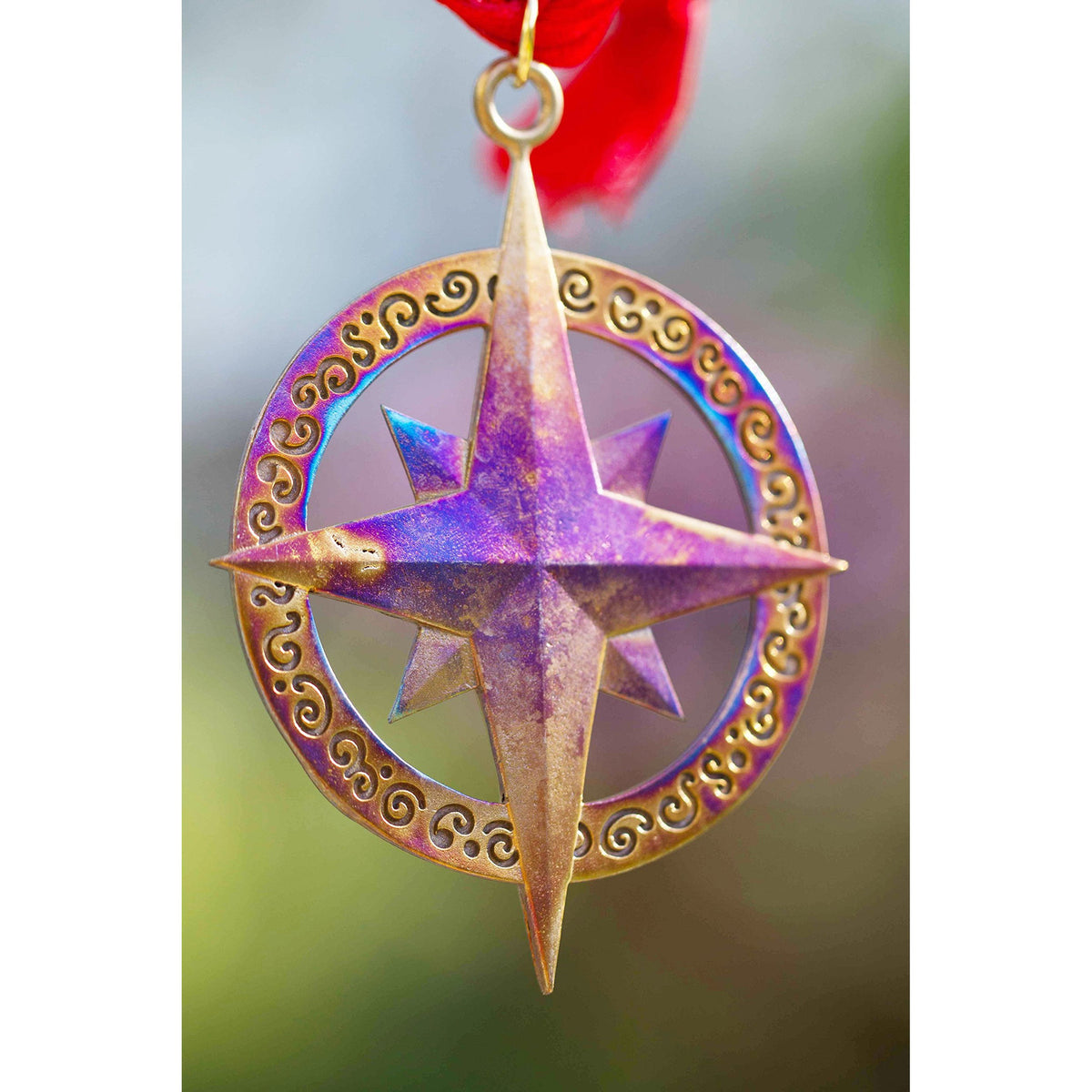 Compass Rose Ornament with Ribbon – From War to Peace