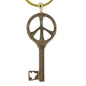 Key to Peace Peace Bronze Key Chain